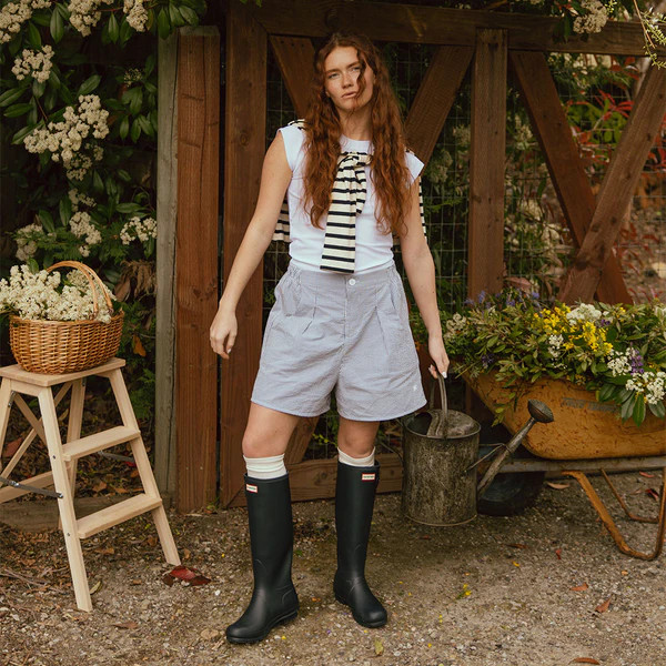 Harvest Shorts, Navy Seersucker | Albion Fit