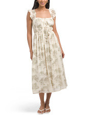 Midi Dress With Tassel And Bead Trim | Casual Dresses  | Marshalls | Marshalls