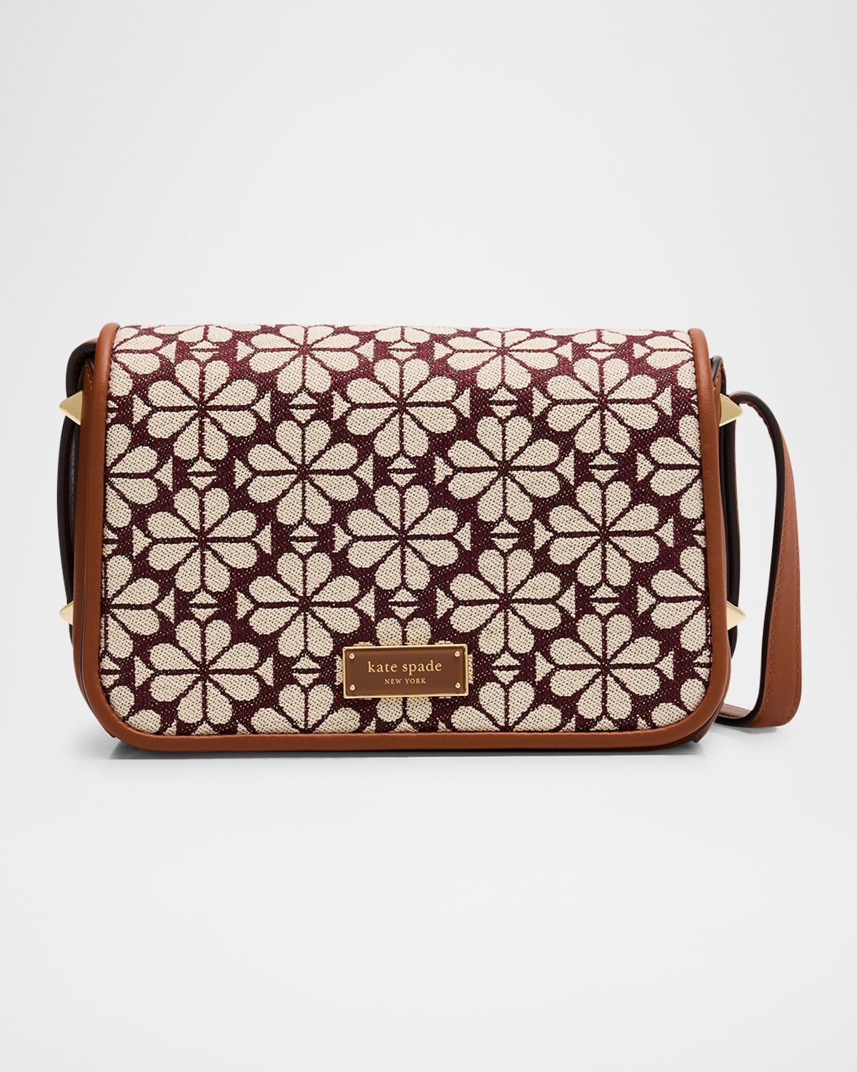 spade flower jacquard crossbody bag | Neiman Marcus