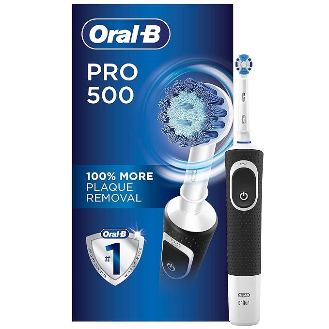Oral-B Pro 500 Electric Power Rechargeable Toothbrush with Automatic Timer and Precision Clean Br... | Amazon (US)