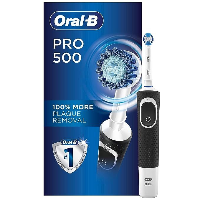 Oral-B Pro 500 Electric Power Rechargeable Toothbrush with Automatic Timer and Precision Clean Br... | Amazon (US)
