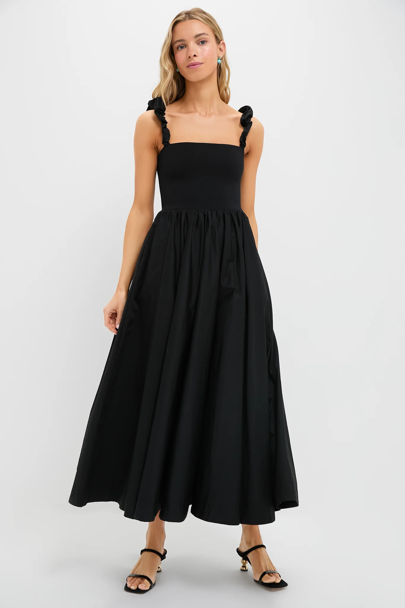 Black Mixed Media Adela Gown | Tuckernuck (US)
