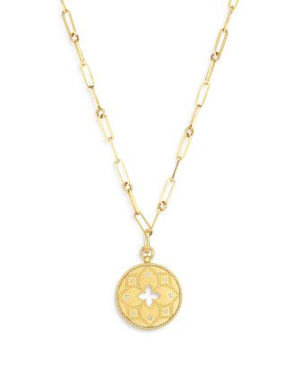 Roberto Coin 18K Yellow Gold Venetian Princess Diamond Medallion Lariat Necklace, 19"  | Blooming... | Bloomingdale's (US)