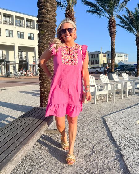 Amazon colorful dress size medium
The perfect vacation dress! Love the bright colors and the pom pom details on the sleeves. Size up if in between. 
Sandals run tts 


#LTKtravel #LTKunder50 #LTKSeasonal