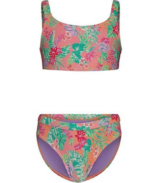 Big Girls Coastal Breeze Bikini Top & Matching Bikini Bottom 2-Piece Swimsuit | Dillard's