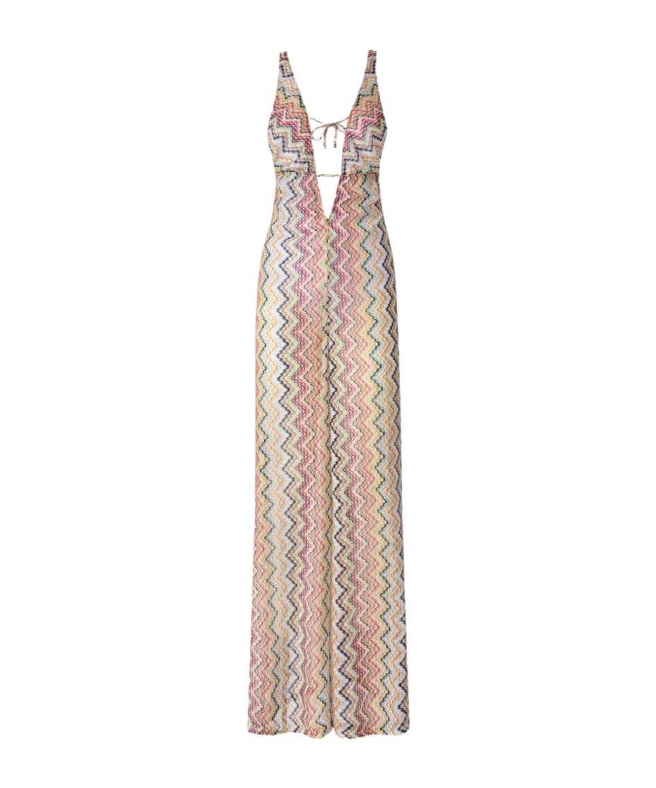Missoni Sleeveless Zigzag-Knit Jumpsuit | Senser US