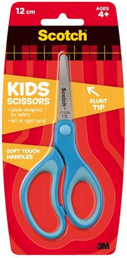 Scotch 1442B-C Kids Scissors, 1 Pair, Blunt, Stainless Steel, Soft Grip, Blue, 5" : Amazon.ca: Ho... | Amazon (CA)