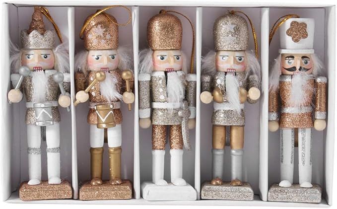 Amazon.com: FAVOMOTO Christmas Nutcracker Figures Doll Ornaments Traditional Wooden Nutcracker fo... | Amazon (US)
