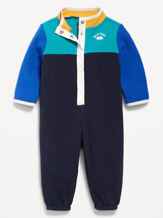 Unisex Logo-Graphic Snap-Button Front One-Piece for Baby | Old Navy (US)