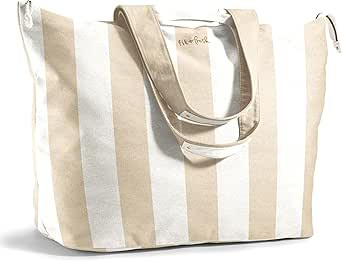 Fit & Fresh Large Beach Bag for Women - Extra Large Travel Tote With Pockets | Amazon (US)