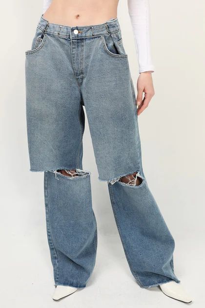 Vera Slash Cutout Jeans | Storets (Global)