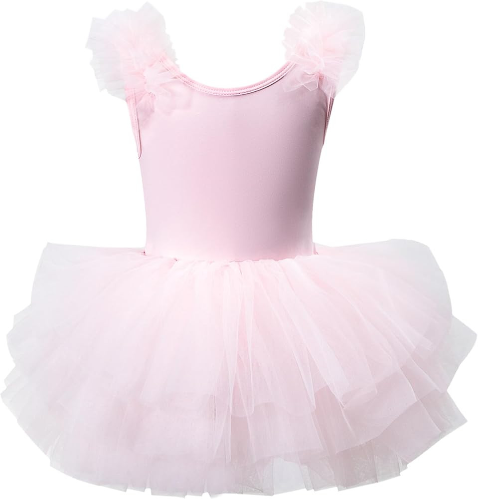KARETT Toddler Ballet Outfit Sleeveless with Snap Gymnastics Leotards for Girls 1-7Y | Amazon (US)