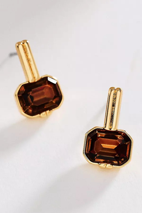 Square Crystal Drop Earrings | Anthropologie (US)