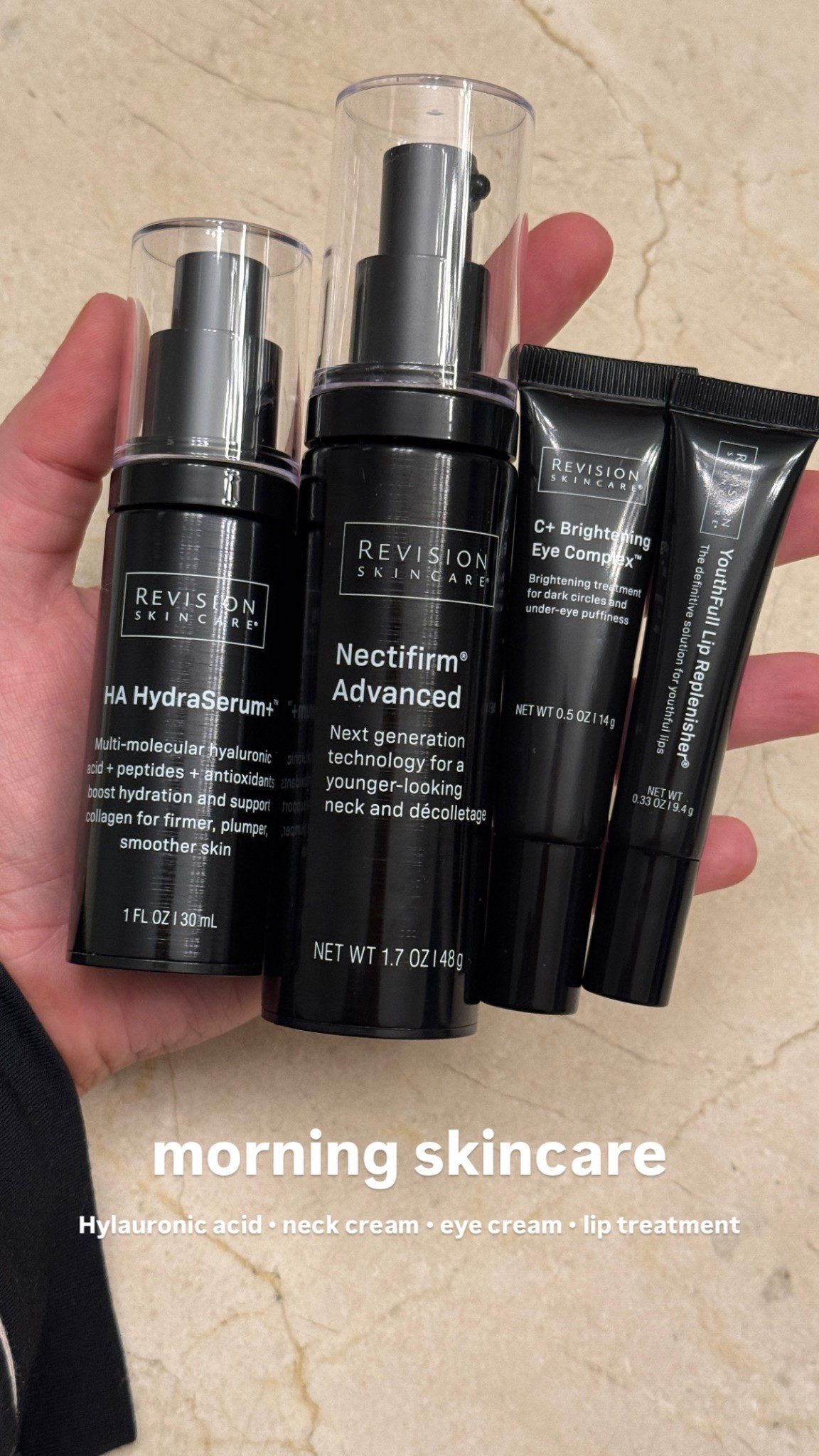 Morning skincare line up! 🫧 