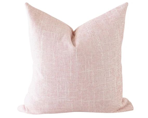 Pink Pillow Cover Blush Pillow Cover Laurel and Blush Blush - Etsy | Etsy (US)