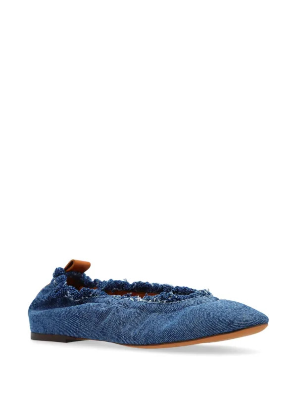 Lanvin Denim Ballerina Shoes | Blue | FARFETCH BE | Farfetch Global