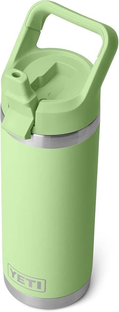 YETI Rambler C Straw Bottle, Stainless Steel Vacuum Insulated Bottle with Straw Cap, Key Lime, 18... | Amazon (UK)
