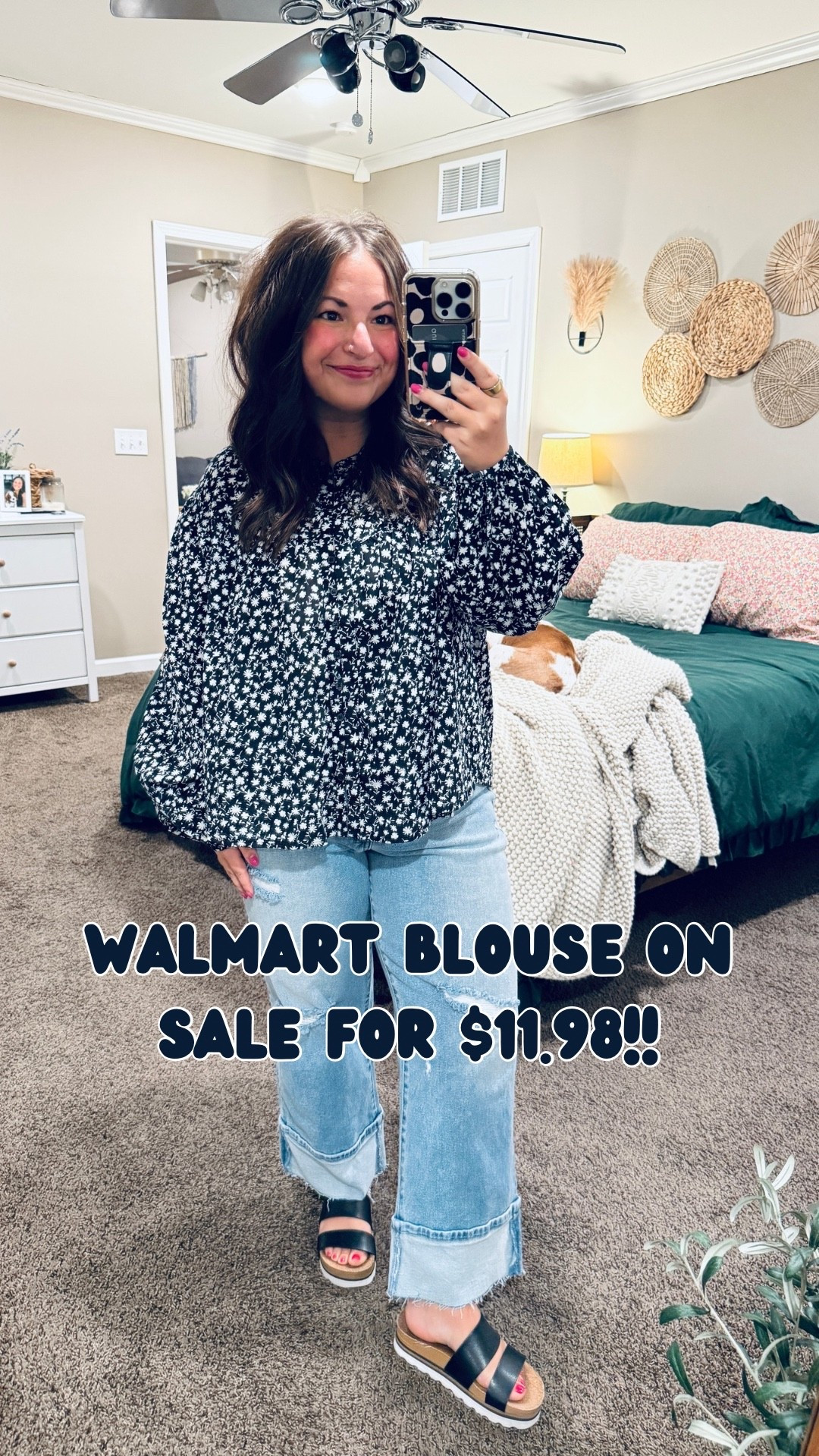 walmart blouse on sale for $11.98!