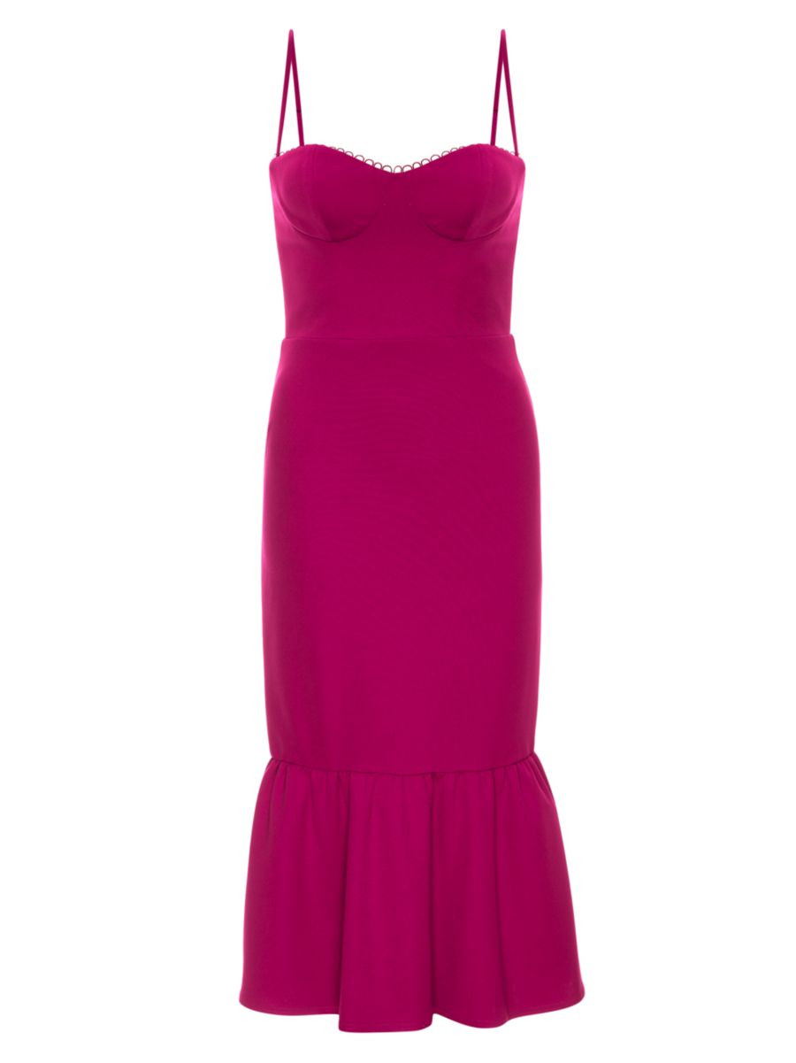 Soraya Peplum Midi-Dress | Saks Fifth Avenue