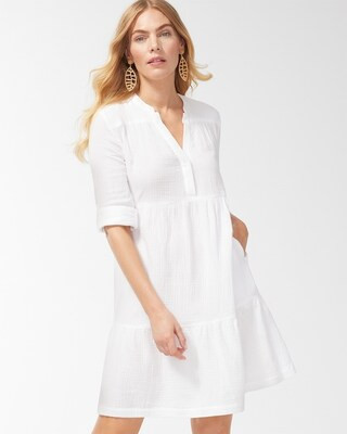 Gauze Tiered Dress | Chico's