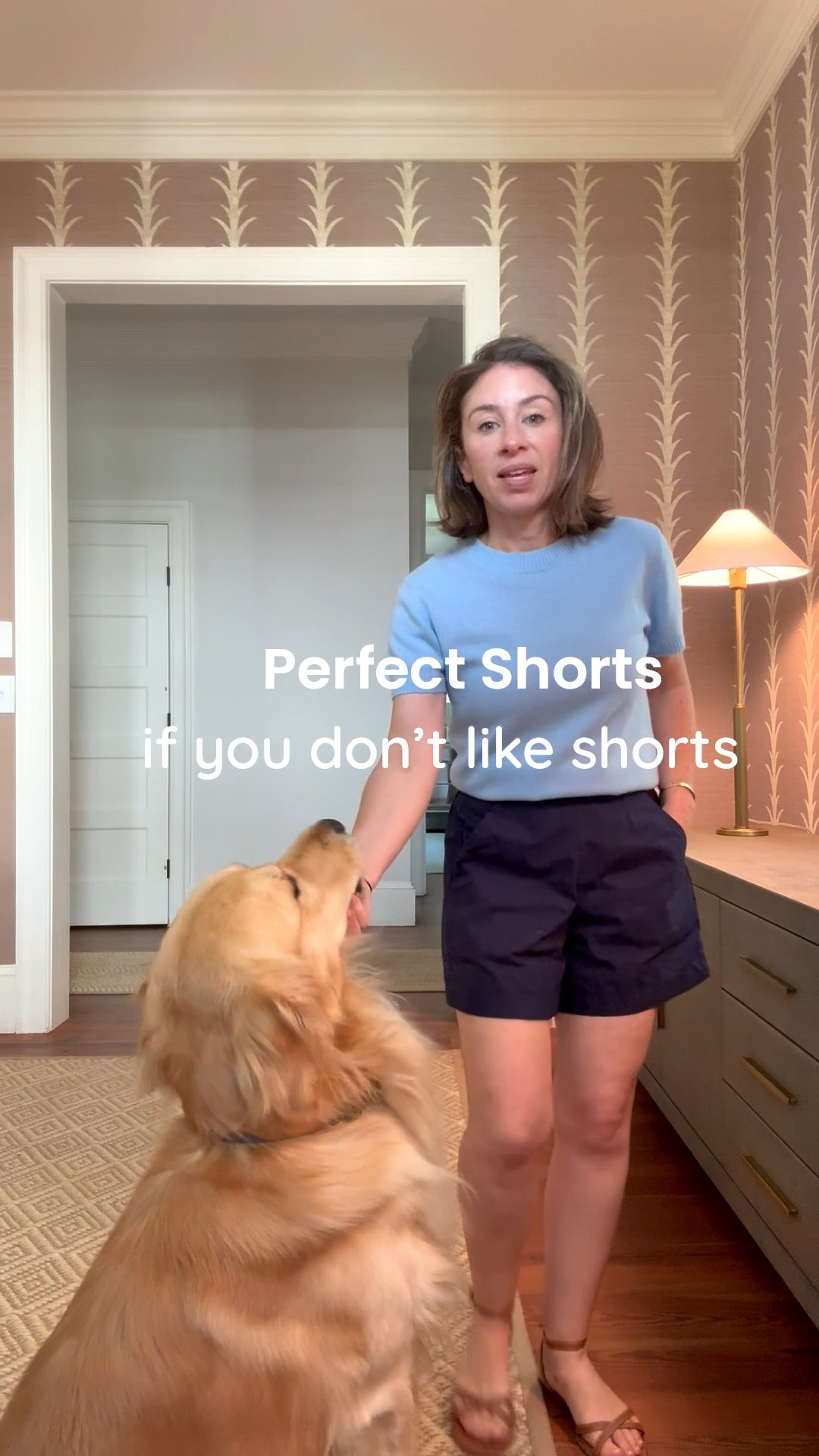 Perfect shorts if you don’t like shorts! I love this Julia Amory short and have a few fabrics and colors. Size down or your usual size. Thank you to Ann Taylor, my favorite not trendy brand, for this pretty cashmere tee. Get your usual size in the Margaux leather sandals I wear to walk miles! 

#LTKWorkwear #LTKFindsUnder100 #LTKPetite