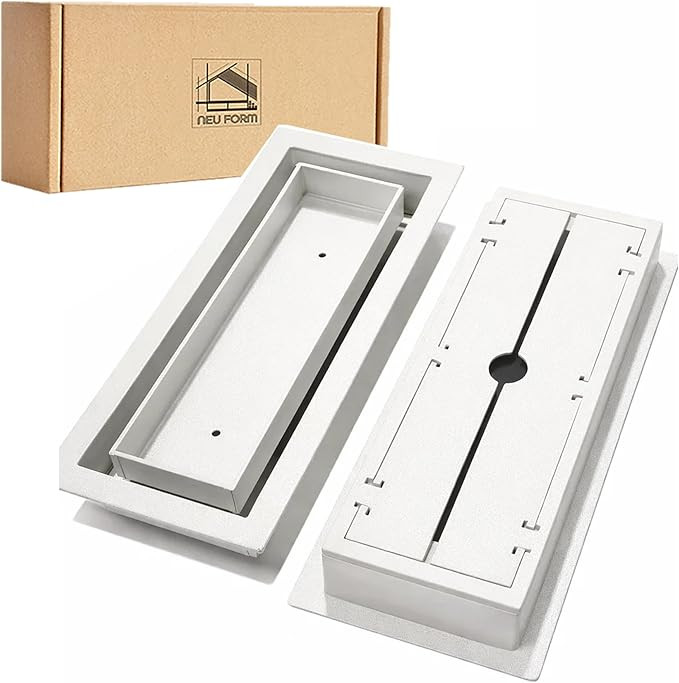 4x12 White Adjustable air Flow Floor Register with Tray for Flooring Insert – Heavy-Duty Steel ... | Amazon (US)