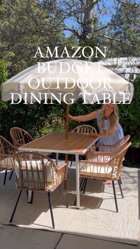 Budget friendly outdoor dining table set 