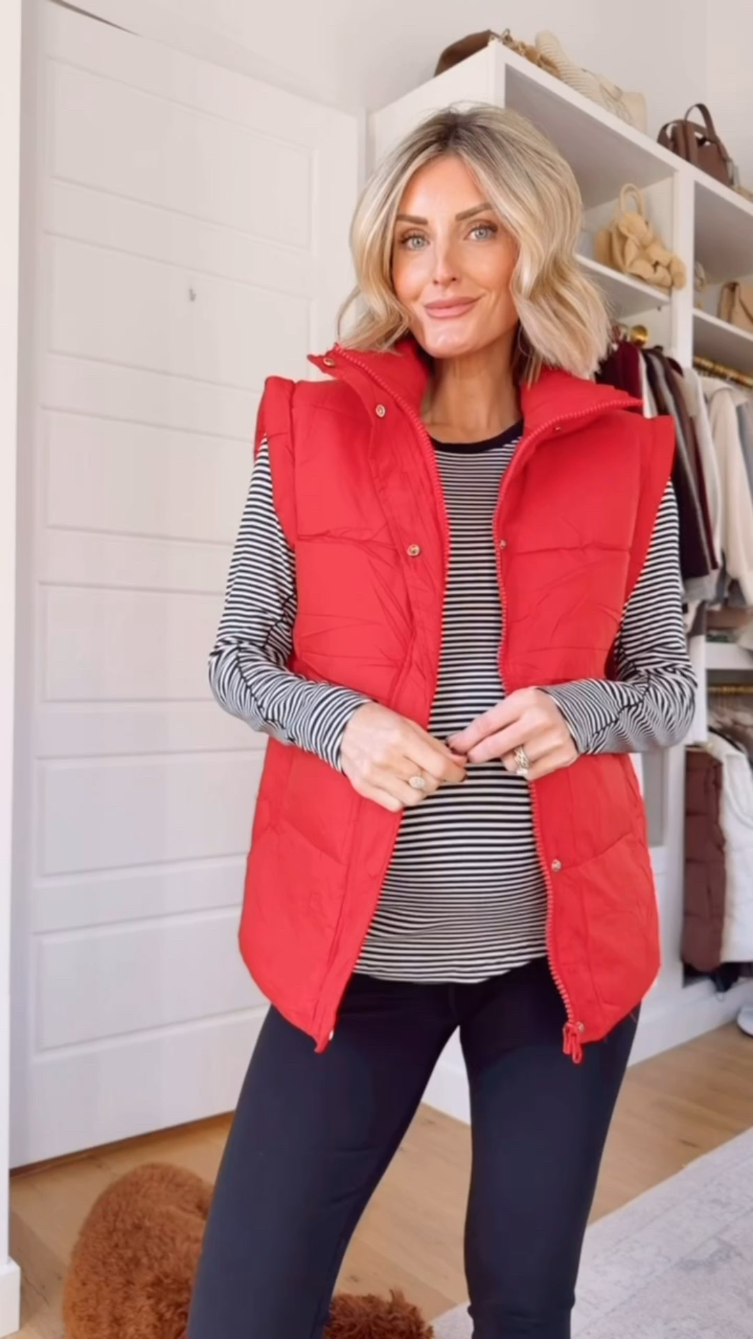 I love the red, but this puffer vest comes in several colors if you wanted a neutral! Such a great staple for winter! Wearing an XS in the vest & size 8 in the top! 

Loverly Grey, winter fashion, winter outfit ideas, Amazon find, red puffer vest, athleisure 

#LTKGiftGuide #LTKHoliday #LTKBump
