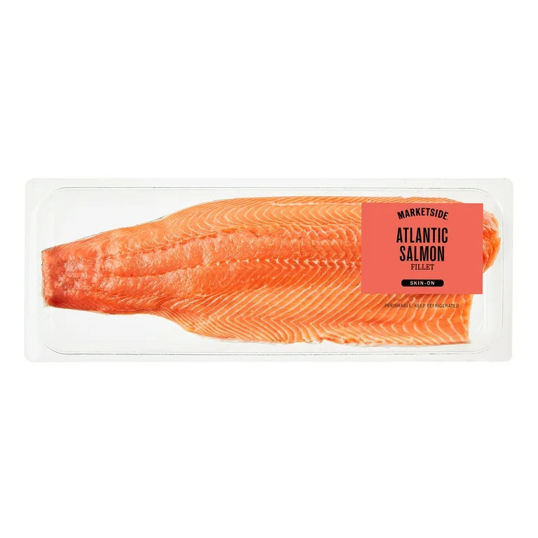 Marketside Skin-On Atlantic Salmon Fillet, 2.0-3.0 lb - Walmart.com | Walmart (US)