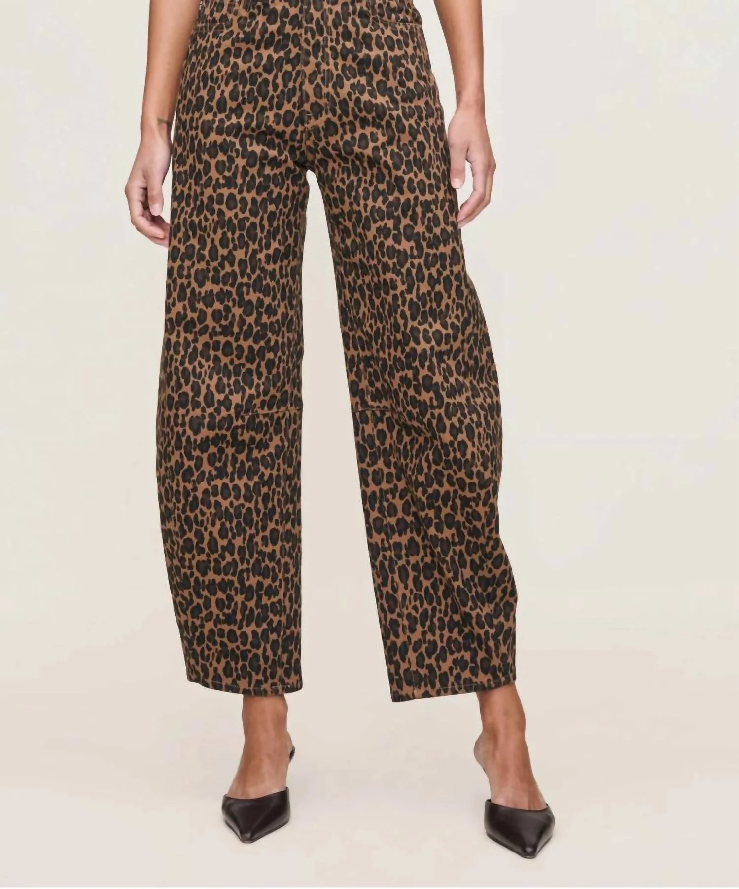 Miro Barrel Jeans In Leopard | Shop Simon
