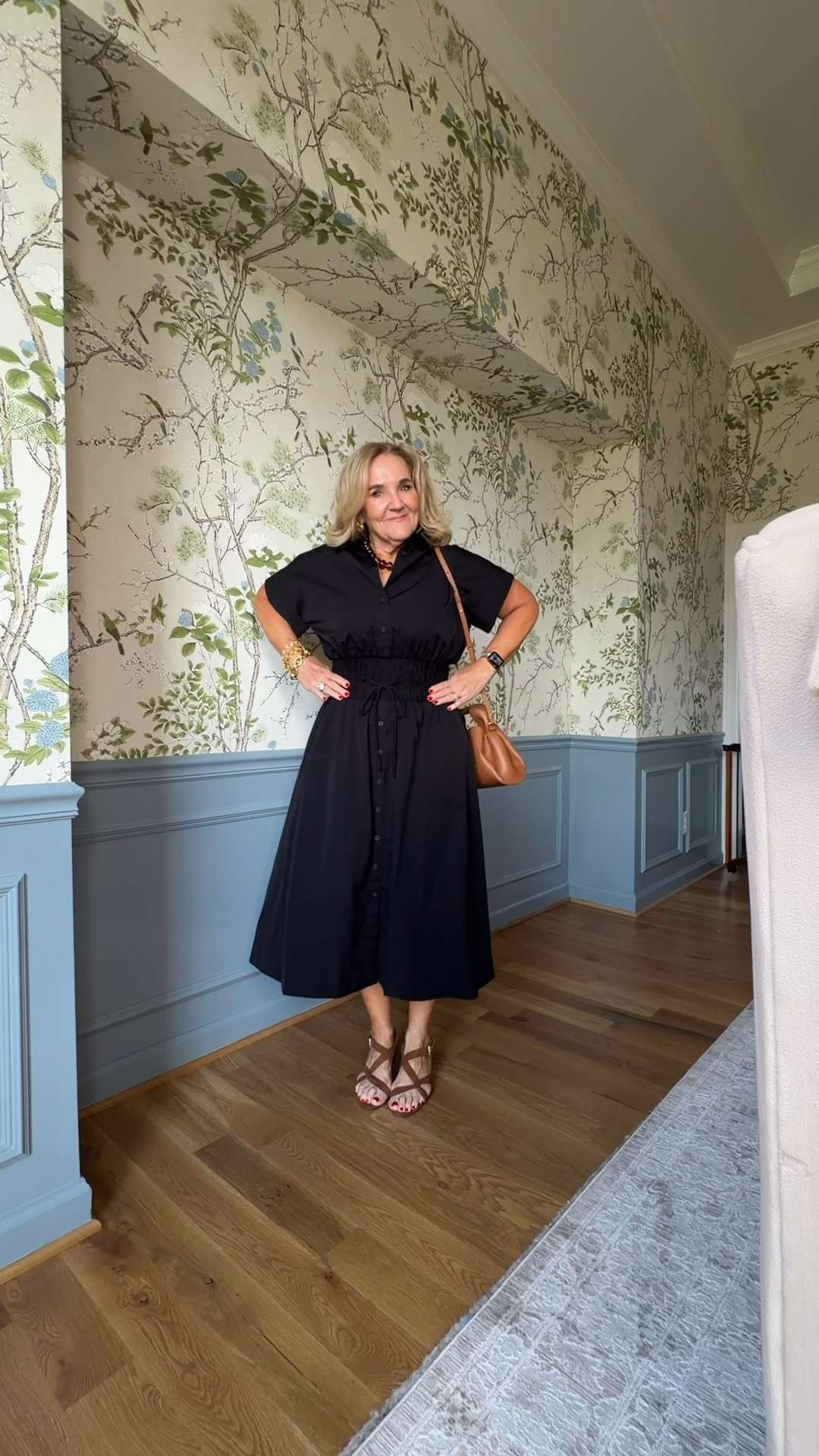 This black midi dress is one of those wear-anywhere pieces you’ll reach for all season. The cinched waist, relaxed sleeves, and flowy silhouette create an effortlessly flattering fit that works for everything from vacation dinners to everyday outings.

💡 LTK MADE EASY

❤️ Heart = Support my posts
🔖 Save = Get sale & restock alerts
📋 Lists = Keep favorites organized
📲 Share = Send to yourself for later
💬 Comment = Ask me anything 

 #LTKootd #LTKSeasonal #LTKOver40