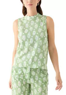Crown & Ivy™ Women's Sleeveless Scallop Tank Top | Belk