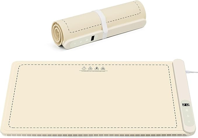 500W Electric Food Warming Mat | 24x15 inch Soft Roll Up Silicon Warming Mat for Food 6 Level Adj... | Amazon (US)