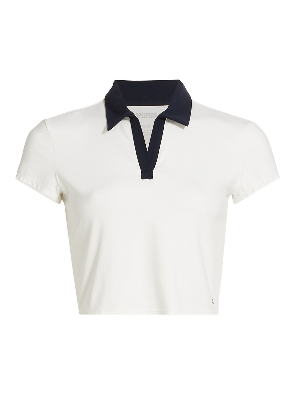 Airweight Cropped Polo Top | Saks Fifth Avenue