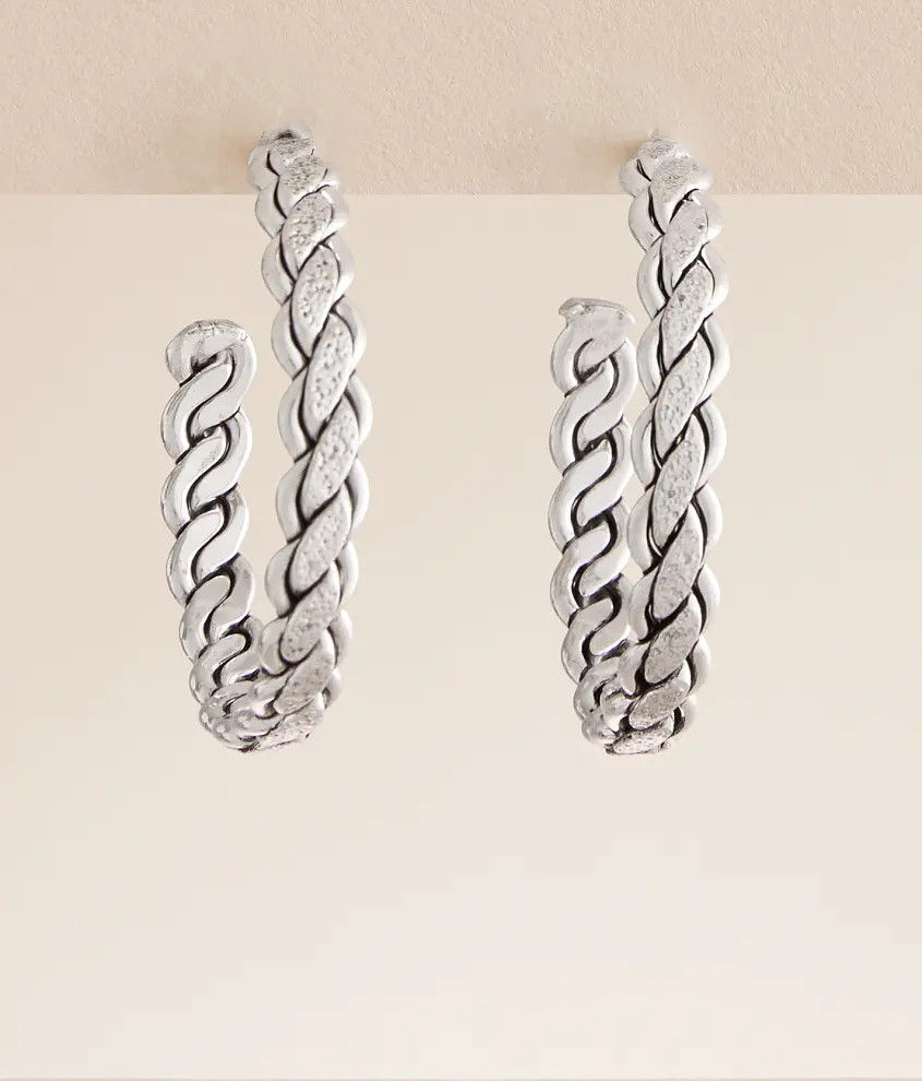 Textured Hoop Earring | Buckle