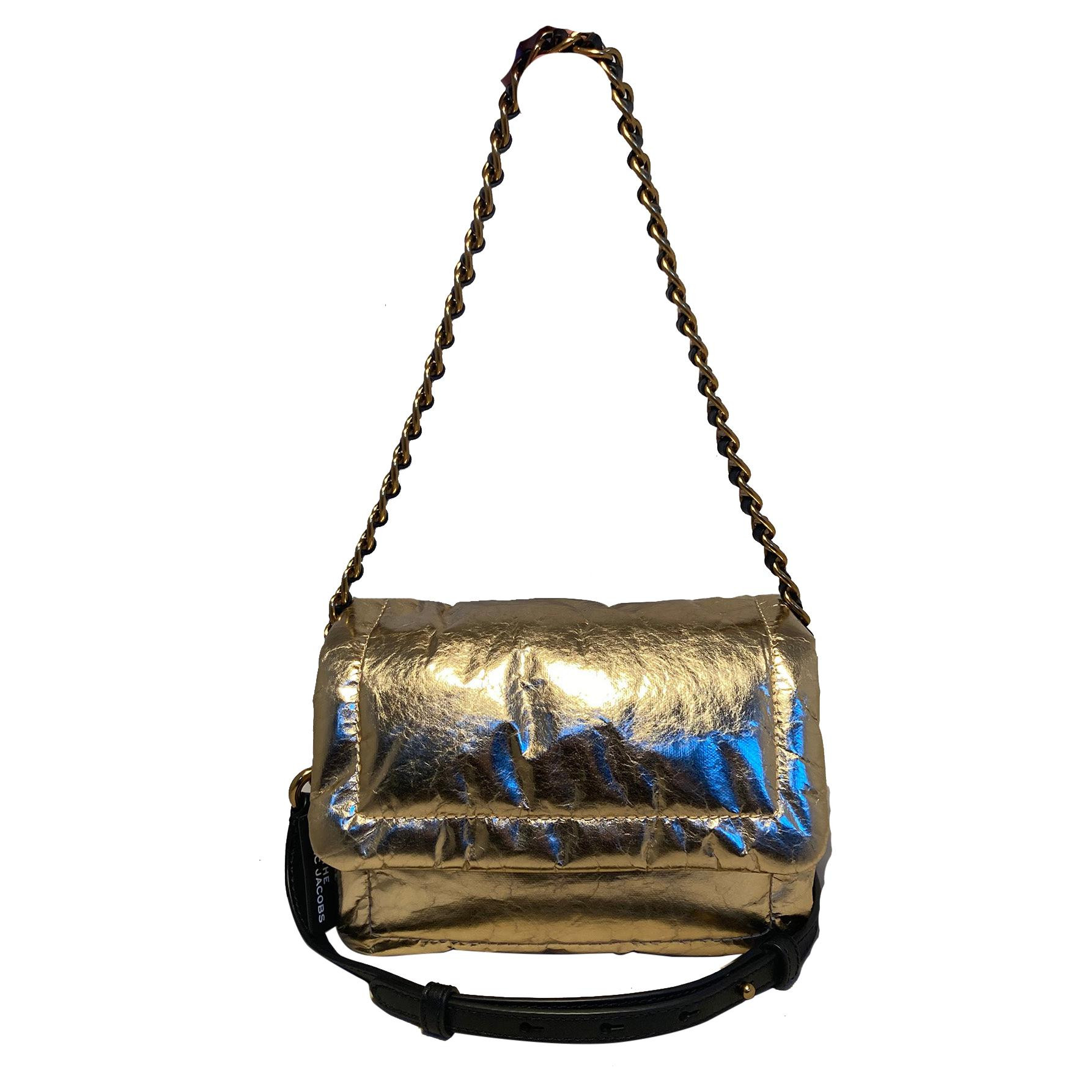Marc Jacobs Gold Pillow Bag | 1stDibs