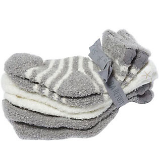 Barefoot Dreams CozyChic Lite Infant Sock Set - Three-Pack | QVC