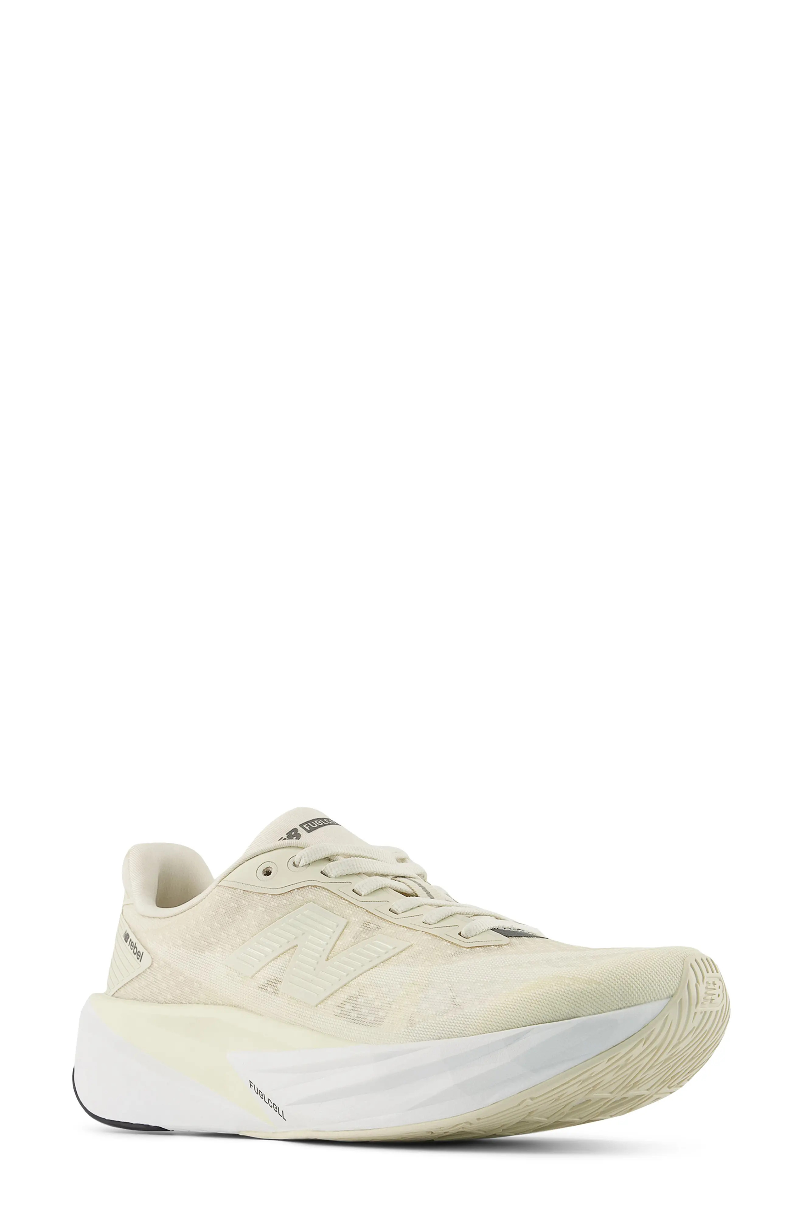 New Balance FuelCell Rebel v5 Running Shoe in Angora/Linen at Nordstrom, Size 7.5 | Nordstrom