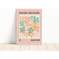 Pink Matisse Art Print, Henri Wall Art, Papier Decoupes Exhibition Poster, Modern Artist, Living Roo | Etsy (UK)