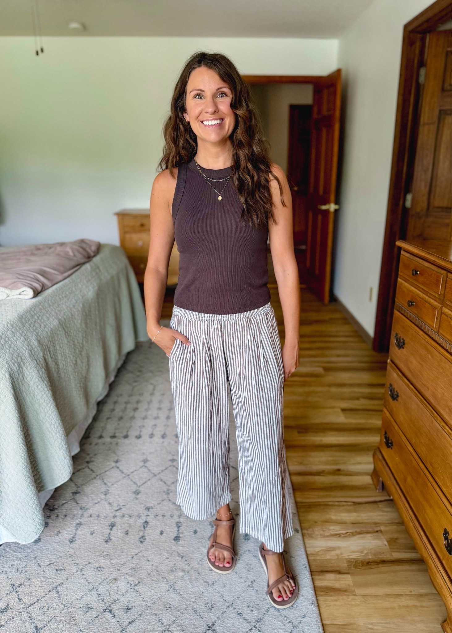 small in my tank, small in my bra and small in my pants. My Teva sandals are size 6.

#LTKPetite #LTKgrwm #LTKootd