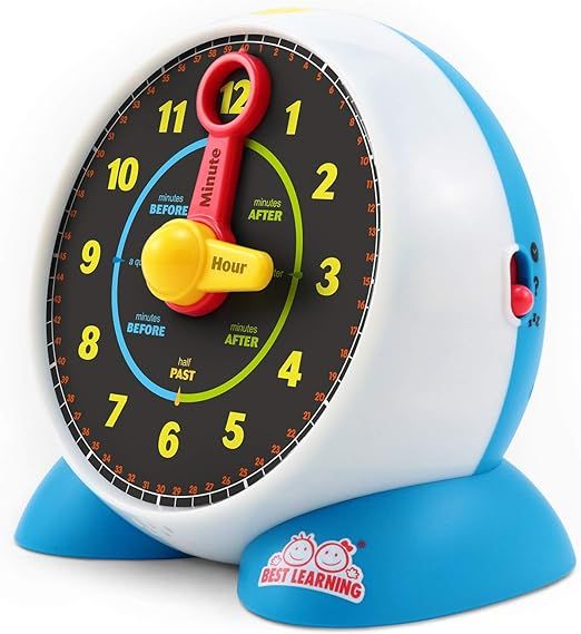 Amazon.com: BEST LEARNING Learning Clock - Educational Talking Learn to Tell Time Light-Up Toy wi... | Amazon (US)