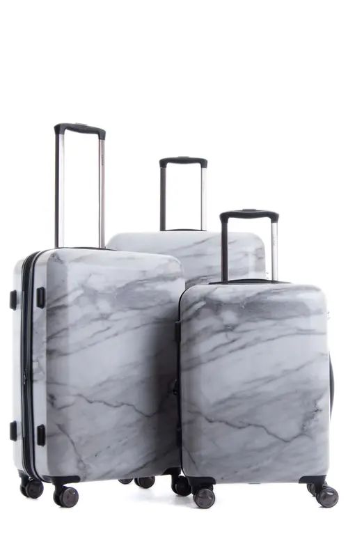 CALPAK Astyll 3-Piece Marbled Luggage Set in White at Nordstrom | Nordstrom
