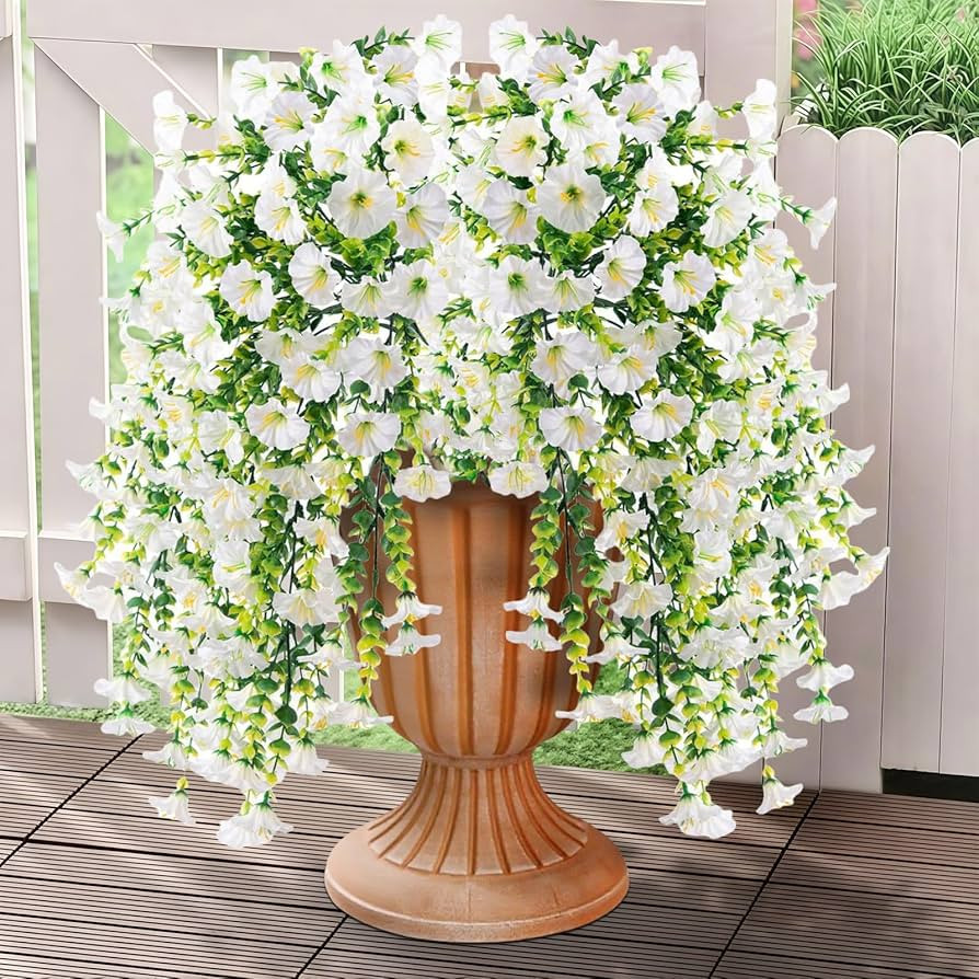 Bougainvillea Artificial Hanging Flowers Plants for Outdoors Decoration, 4pcs Fake Flowers Silk B... | Amazon (US)