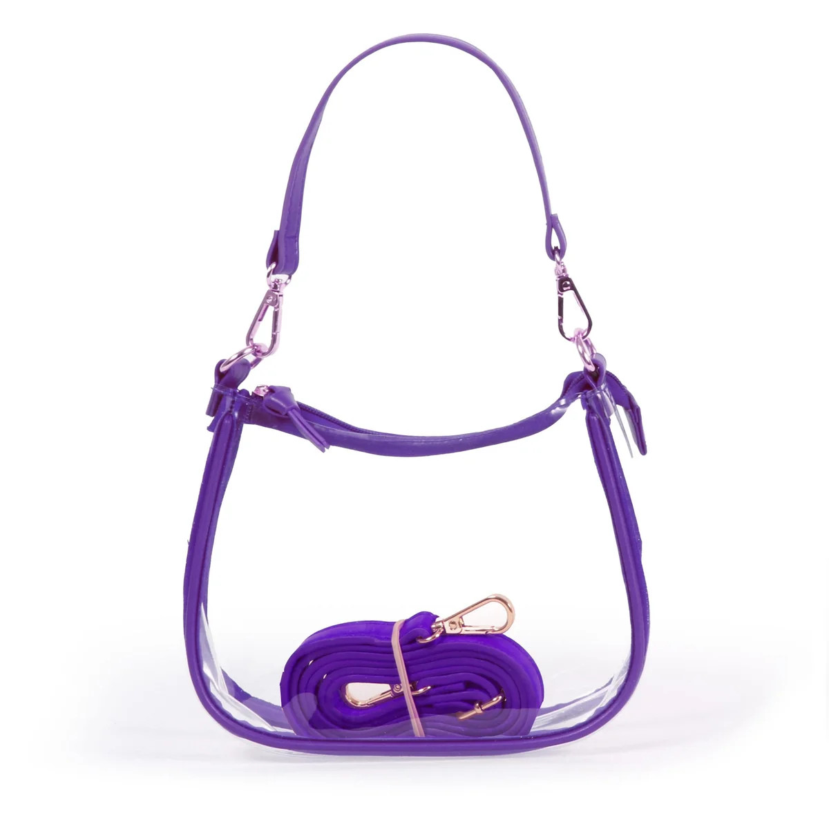 The Clara Clear Purse | Purple | Stewart Simmons