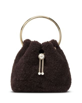 Jimmy Choo Bon Bon Shearling Bucket Bag  | Bloomingdale's Handbags | Bloomingdale's (US)