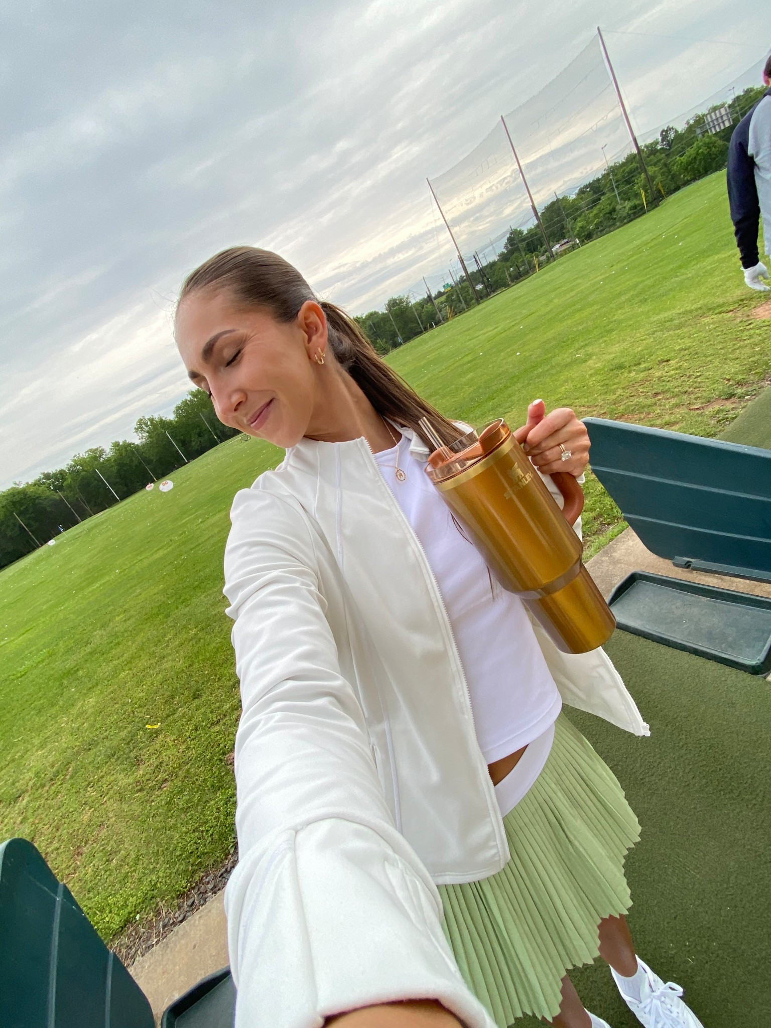 Ready for the golf range ⛳️ in my tennis/golf skirt era😅

#LTKSummerEdit #LTKActive #LTKSeasonal