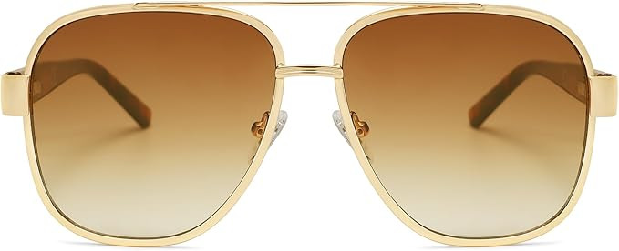 SOJOS Retro Oversized Square Aviator Sunglasses for Women Men Classic UV400 Protection Shades SJ1... | Amazon (US)