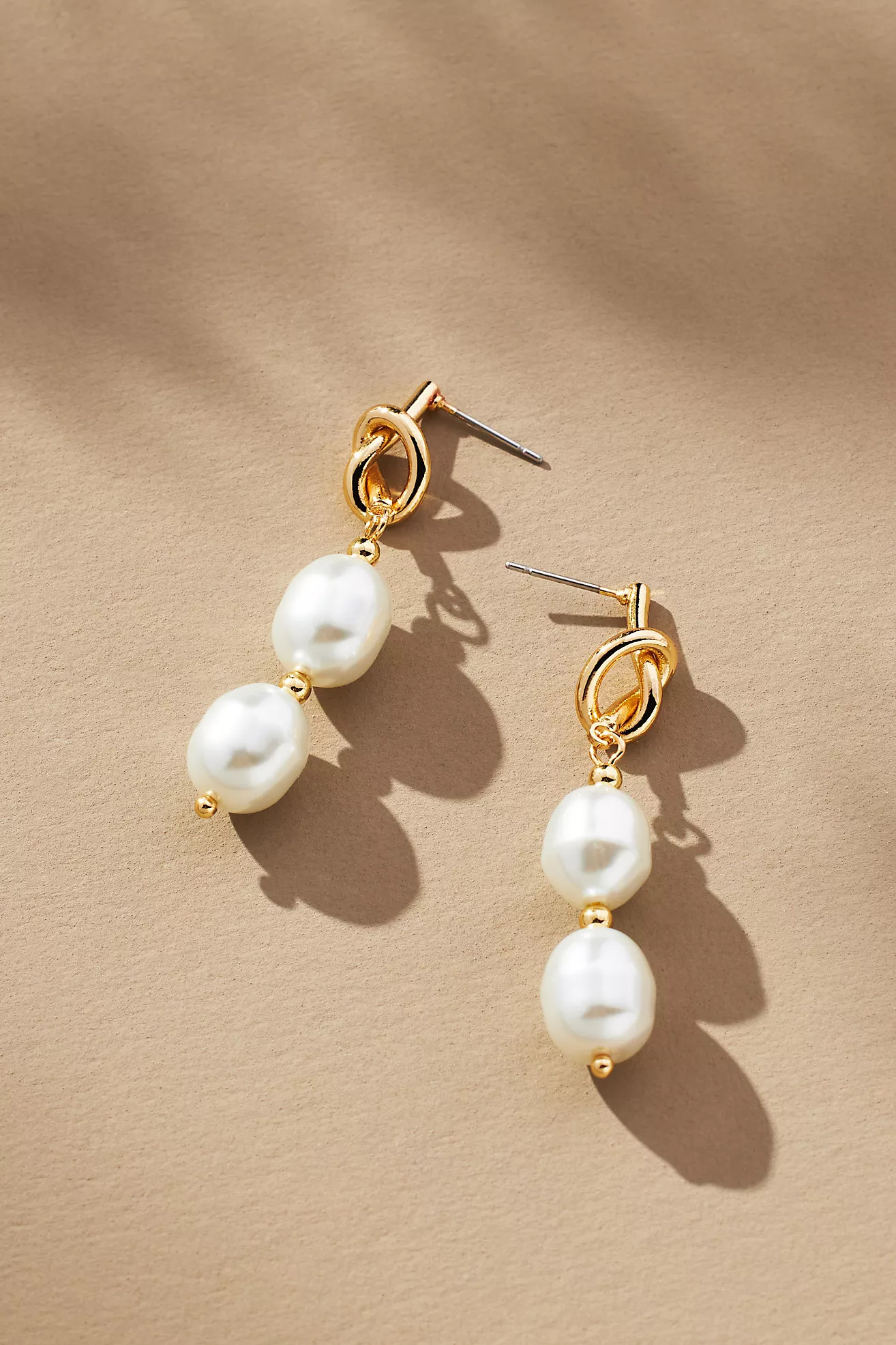Nautical Knotted Pearl Drop Earrings | Anthropologie (US)