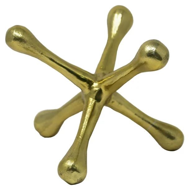 GOLD METAL JACKS SCULPTURE 8" - Walmart.com | Walmart (US)