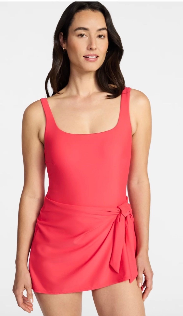 The wrap swim dress every mom needs! 

#LTKootd #LTKSwim #LTKOver40